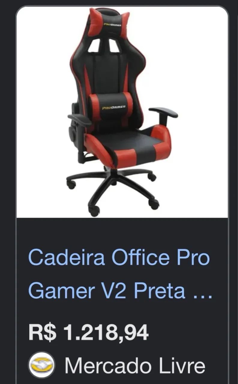 Cadeira pro gamer . Cores :vermelho e amarelo  - Foto 3