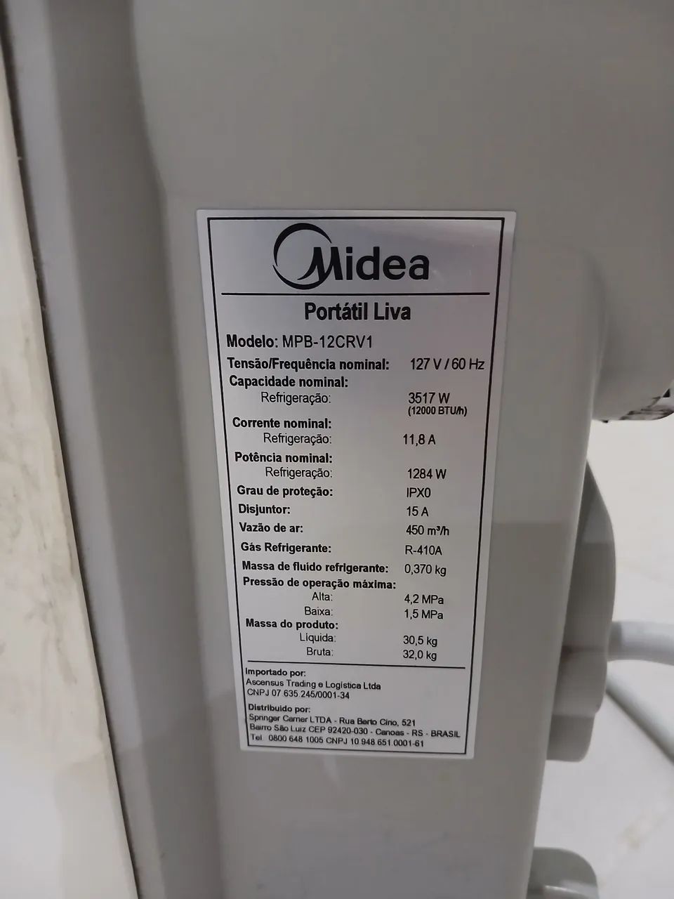 Midea Liva 127v 12mil BTU - Foto 3