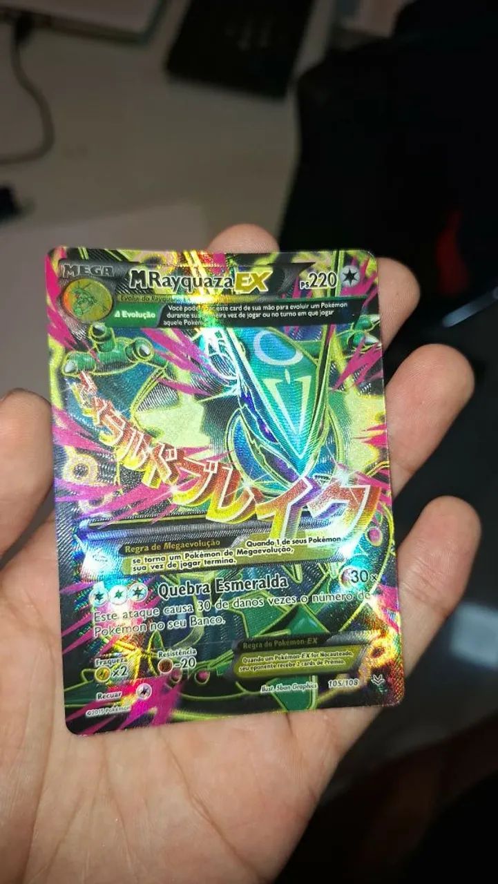 M-Rayquaza EX 105/108 Céus Estrondosos - Foto 3