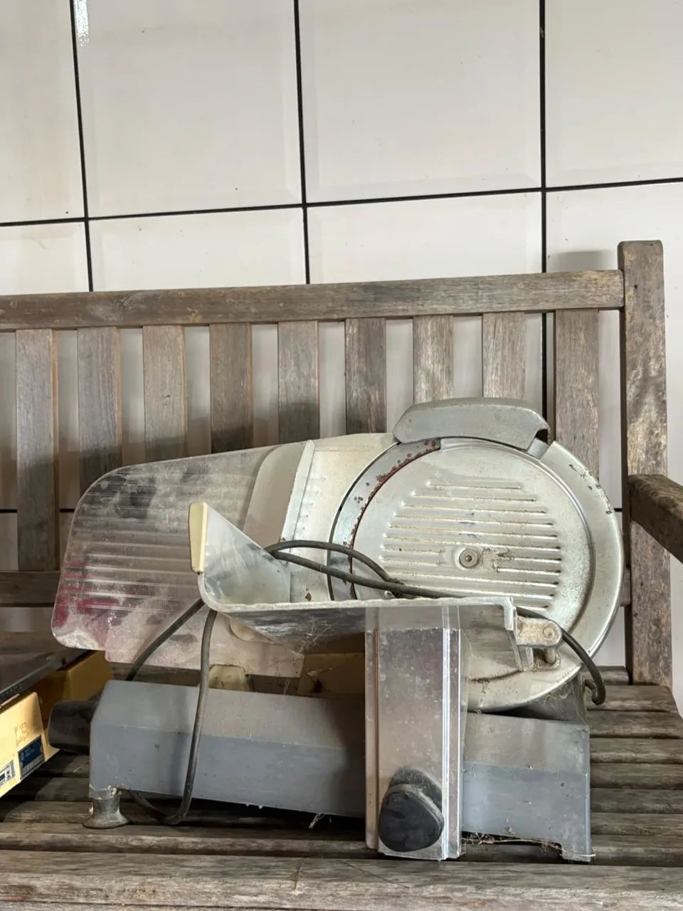 Fatiadora de frios antiga elétrica  - Foto 2