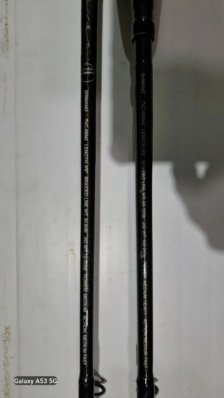 2 varas de carretilhas shimanos TREVALA 1.97 e 2.00 m 30-50 e 50-100 lbs e  - Foto 6