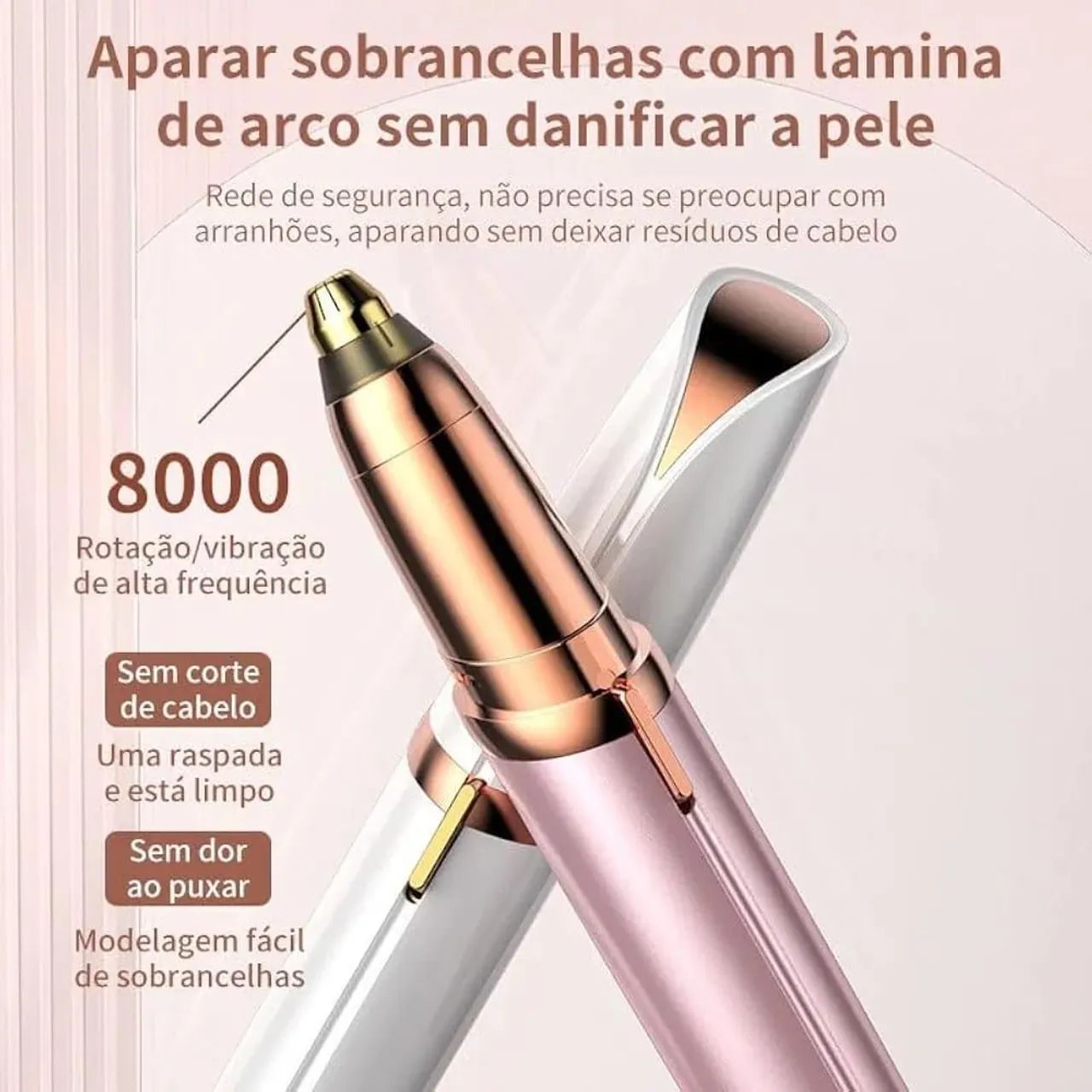  Aparelho Depilador Elétrico Portátil para Sobrancelhas - Foto 3