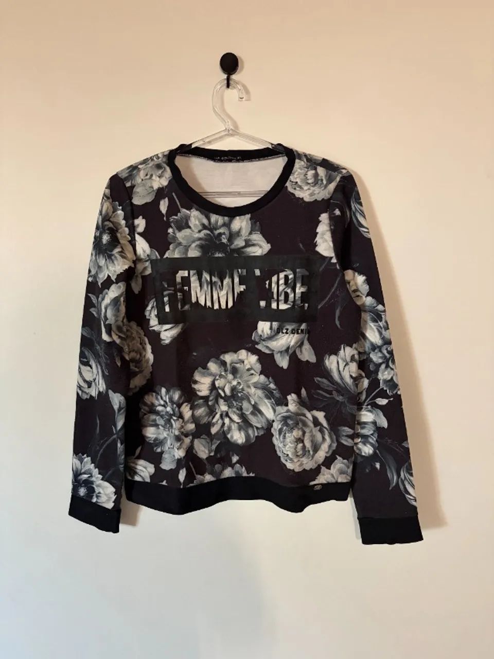 Moletom Floral, tamanho P