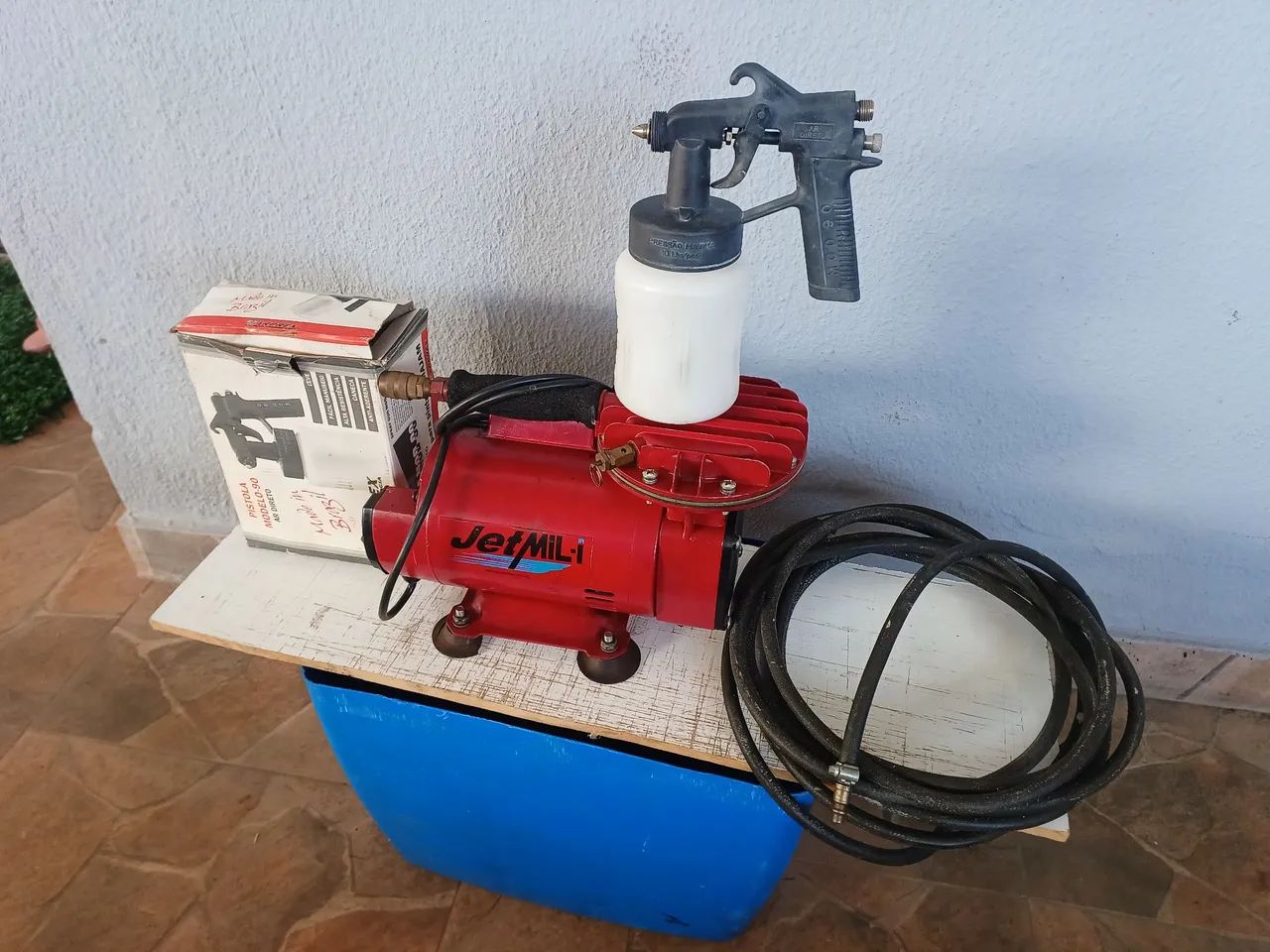 Compressor tufão jet mil motomil completo - Ferramentas de Pintura