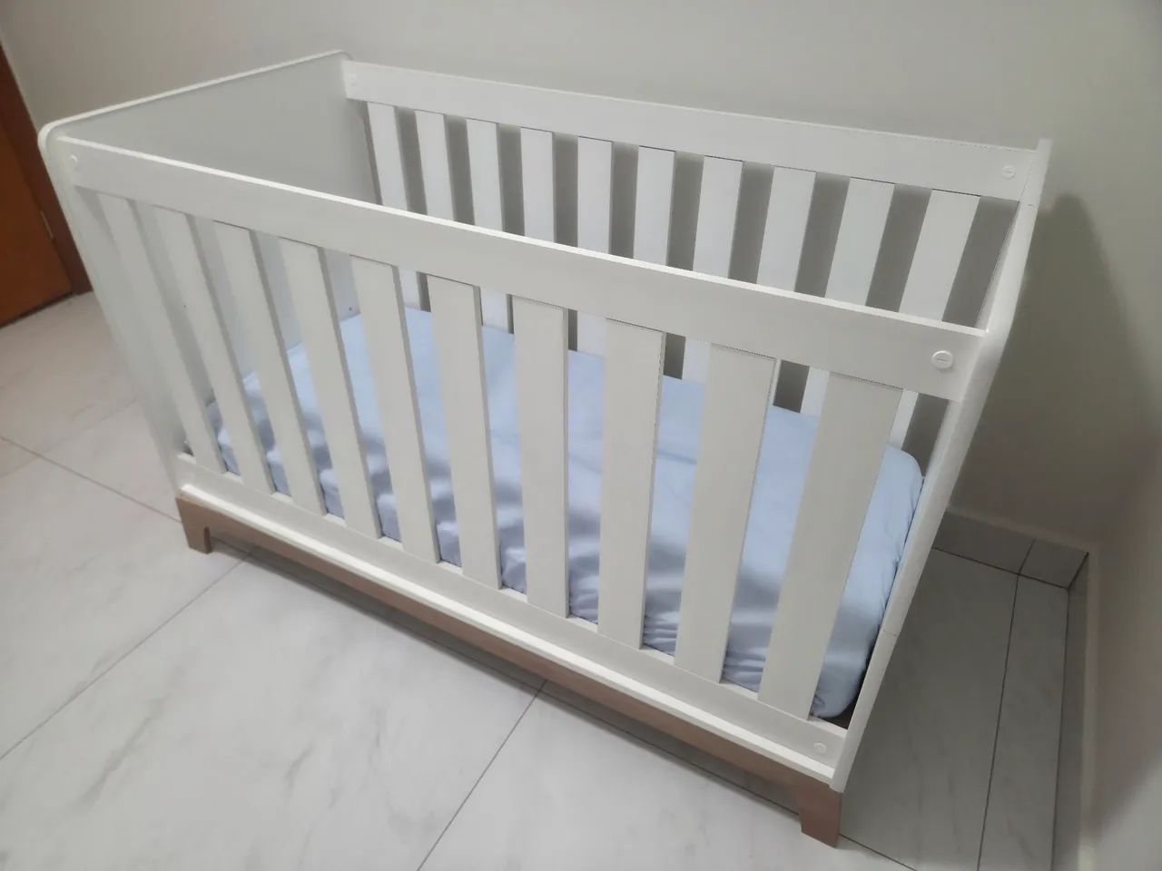 Berço 3 em 1 Linha Favo de Mel Branco - 2 Unidades disponíveis  - Foto 3
