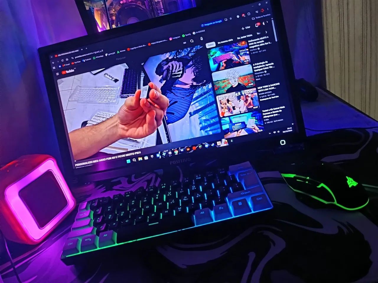 teclado semi mecânico 60% - Periféricos e Acessórios de Computador ...