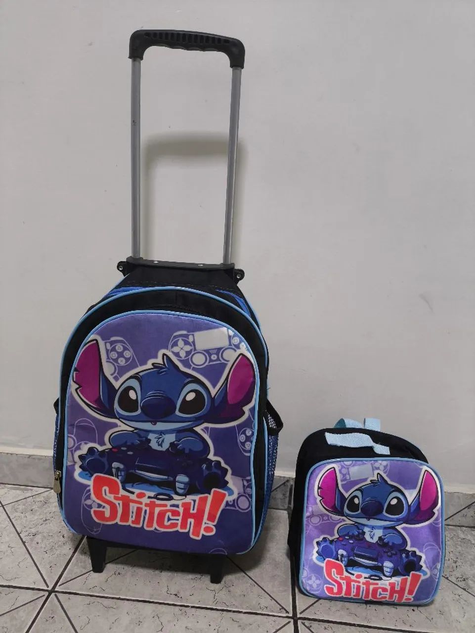 Mochila + Lancheira Stitch Unissex 