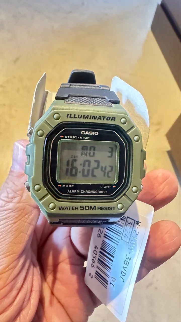 Relógio Casio Iluminator verde novo - Foto 4
