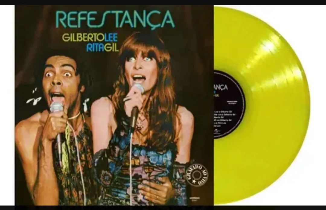 LP Gilberto Gil e Rita Lee Refestança Clube do Vinil verde - Foto 3