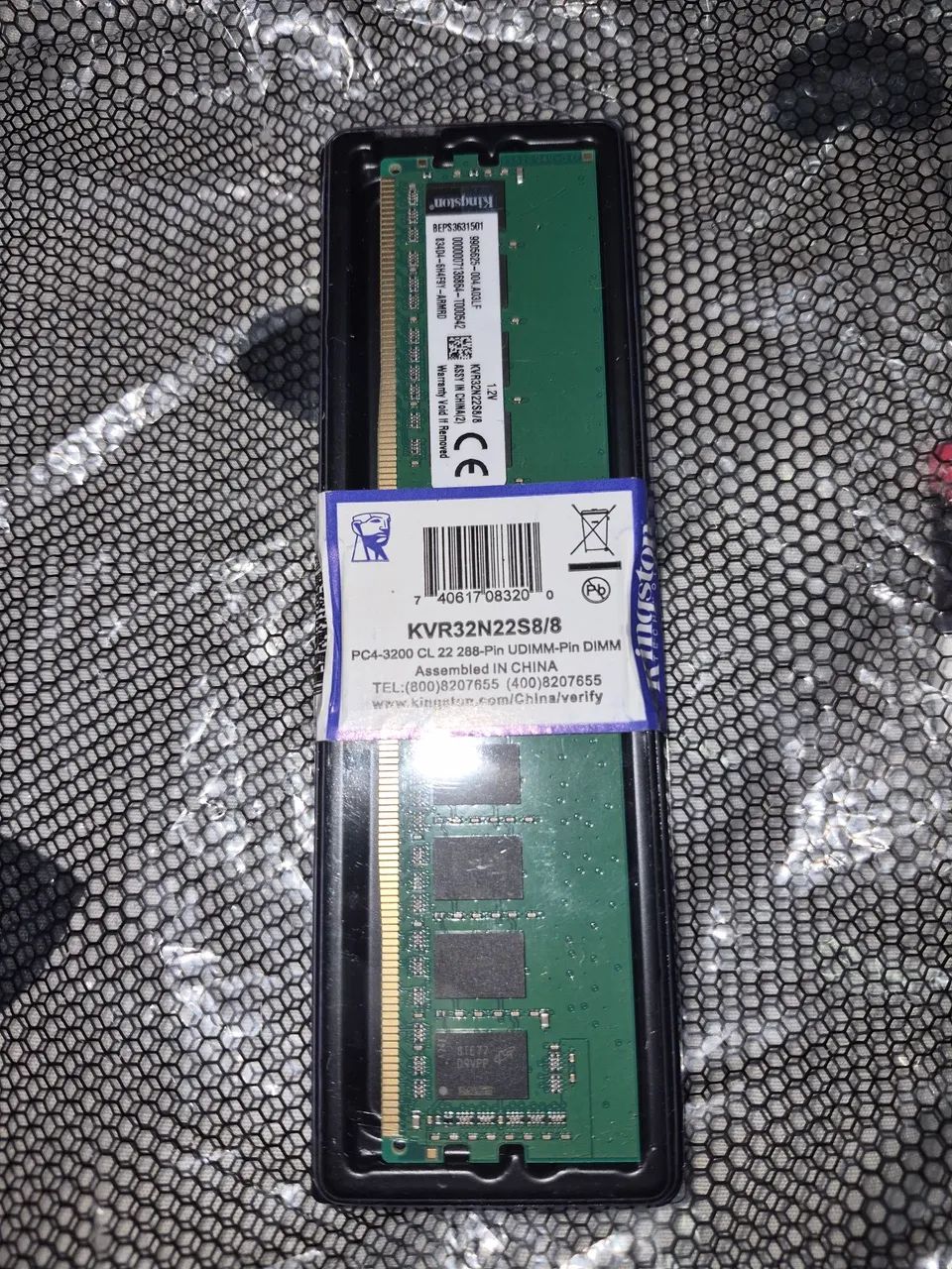 Memoria ram 8gb Ddr4 Kingston 3200mhz - Nova