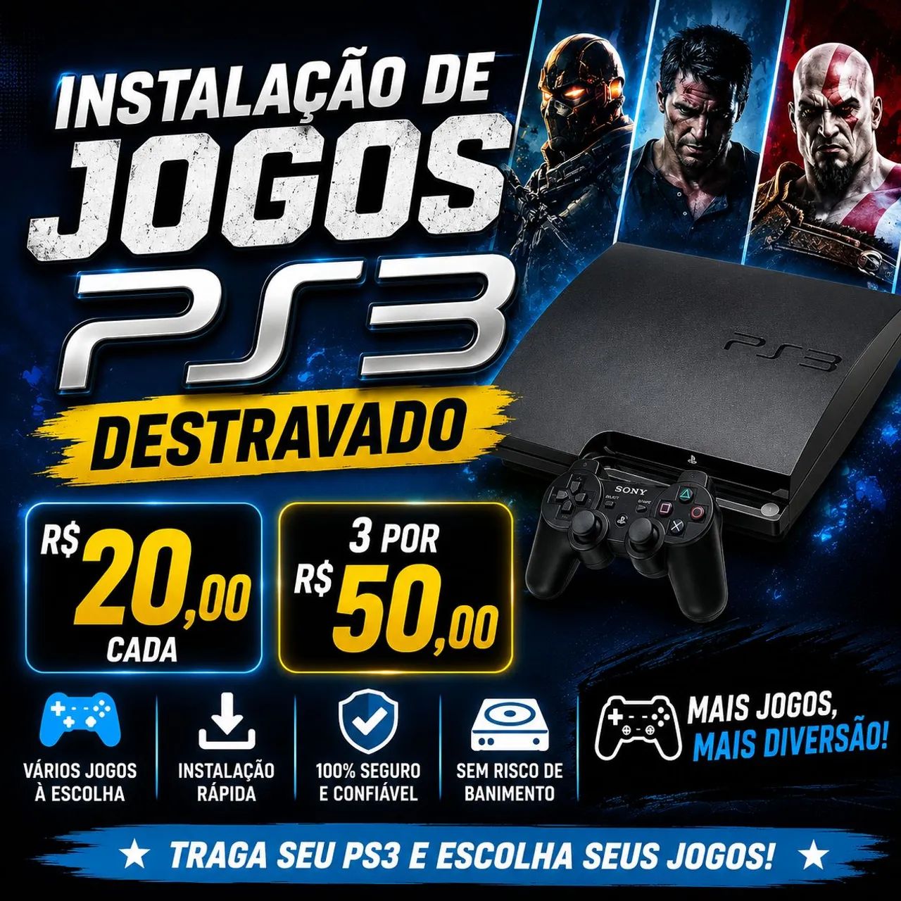 Jogos para PS3 no HEN 