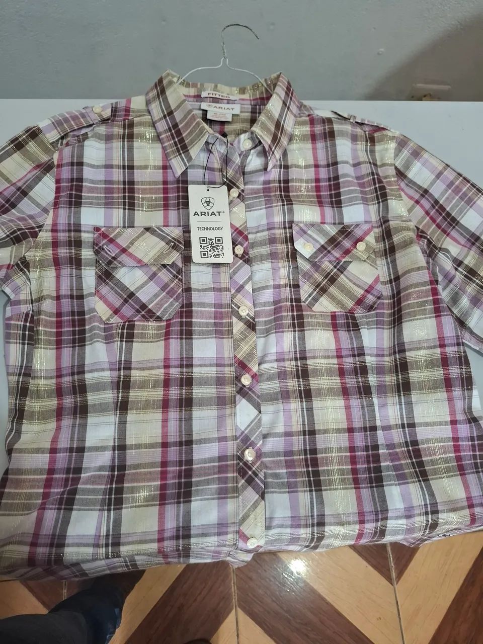 Camisa Feminina Ariat Tamanho G 