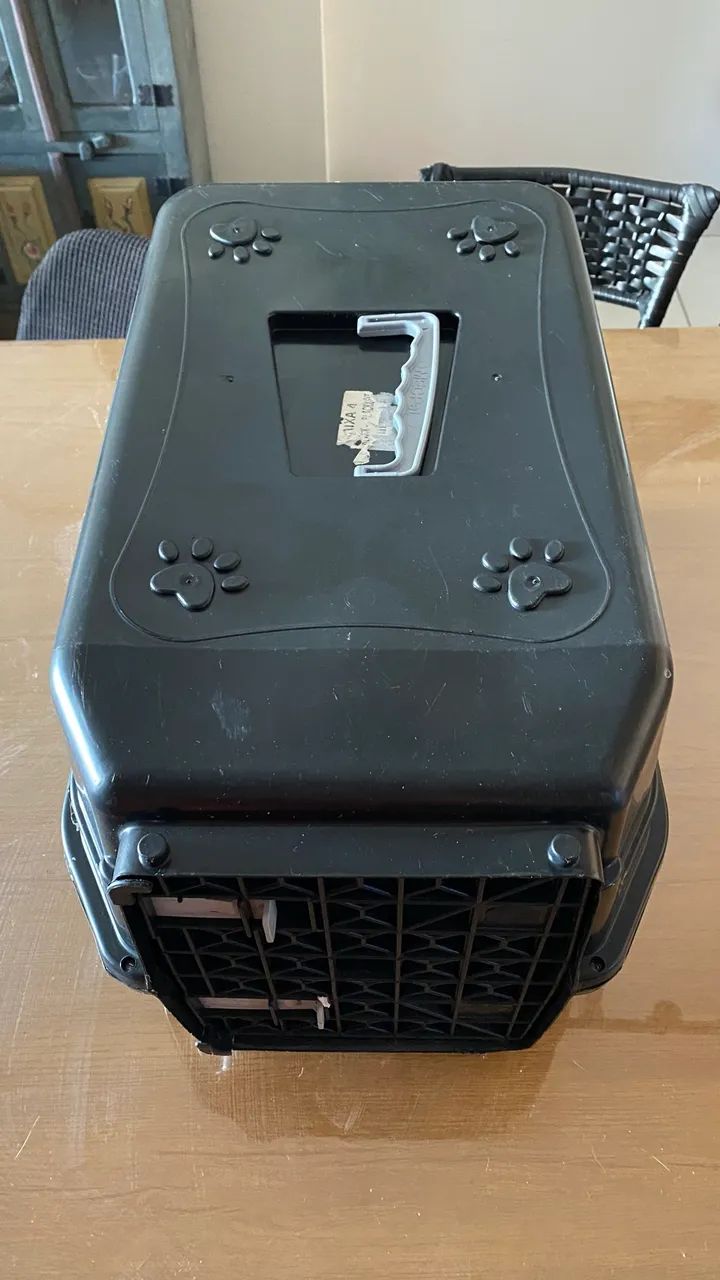 CAIXA DE TRANSPORTE PARA CÃES E GATOS Nº 4 | PRETA - Foto 3
