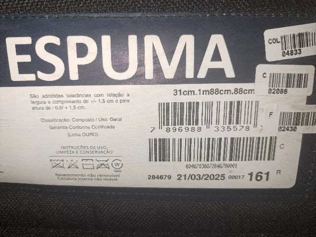 Cama box baú e colchão ortobom pró força 100% espuma - Foto 4