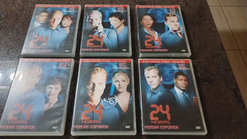 Coleção DVDs Originais - Série 24 Horas (Temporadas 1 a 5) - DVD