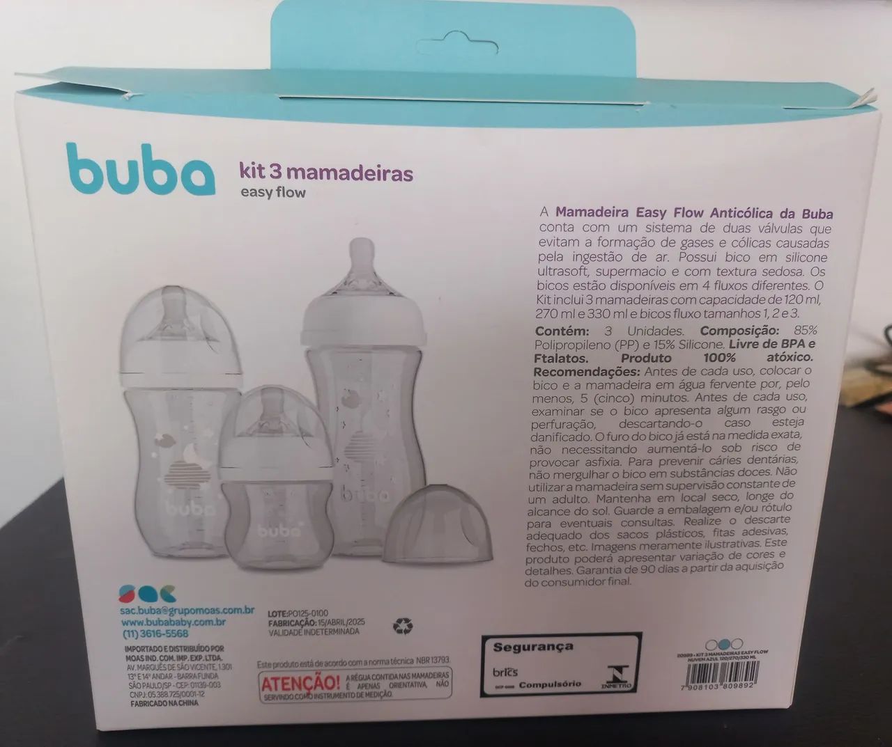 Kit 3 mamadeiras Buba  - Foto 4