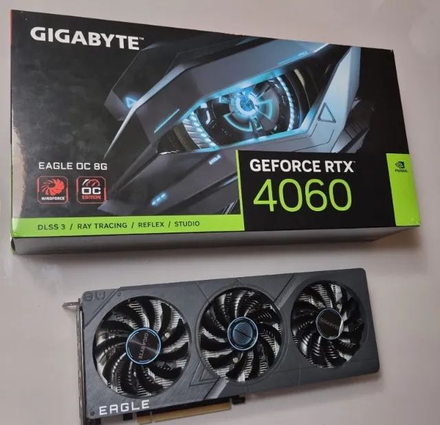 Placa de Video RTX 4060 8GB Gigabyte Eagle OC