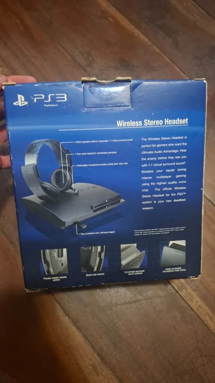 Fone de ouvido Wireless Stereo Headset PS3 - Foto 2