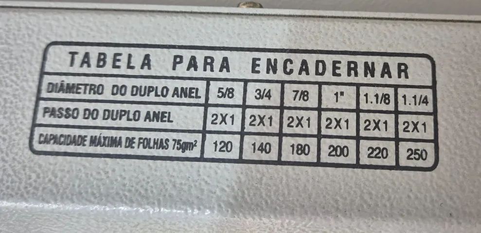 Encadernadora Perfuradora Wire-o Passo 2x1 Excentrix (Usado) - Foto 4