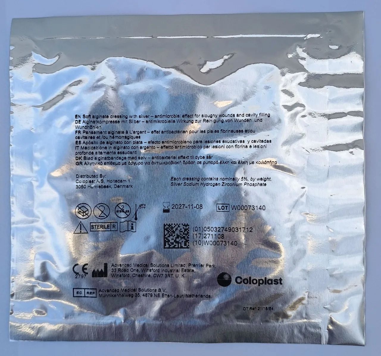 2 unidades Alginato com Prata Biatain da Coloplast - Foto 2