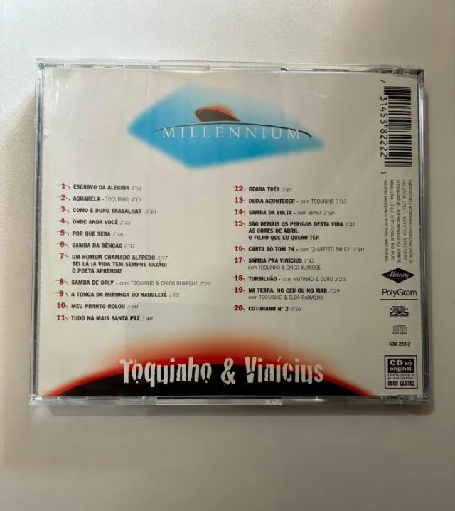Cd Toquinho & Vinicius - 20 Músicas do século XX - Foto 3