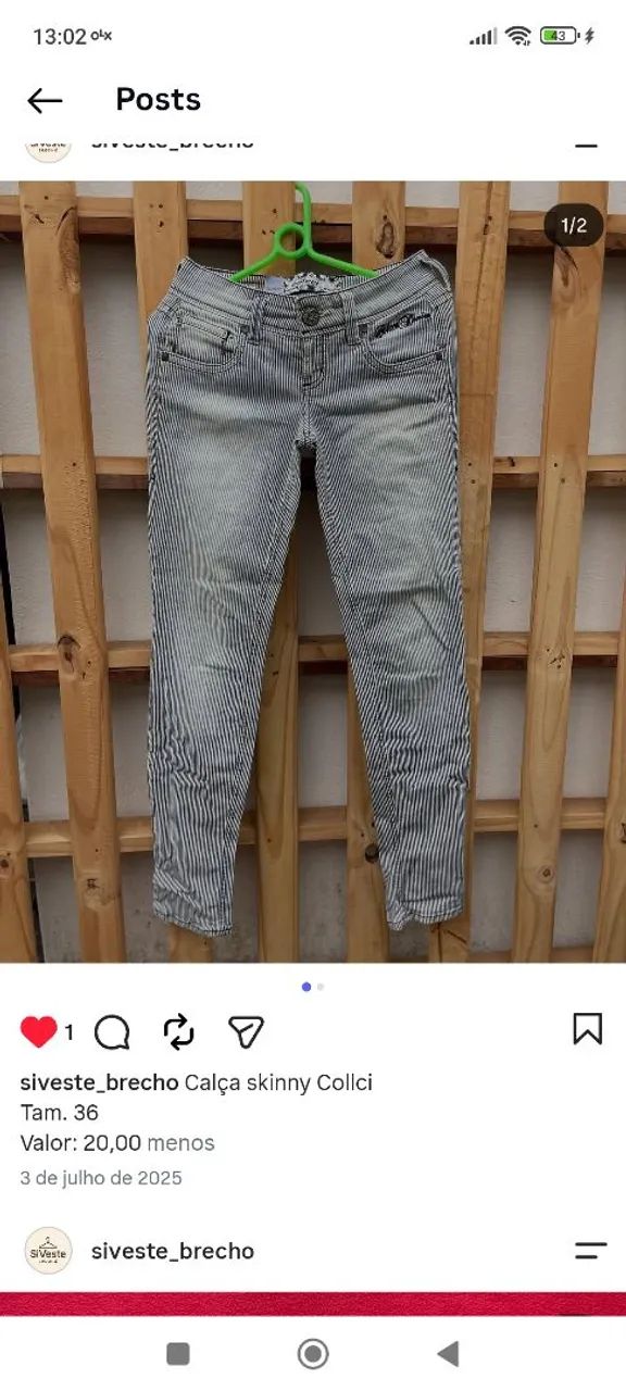 Calça Skinny Colcci 