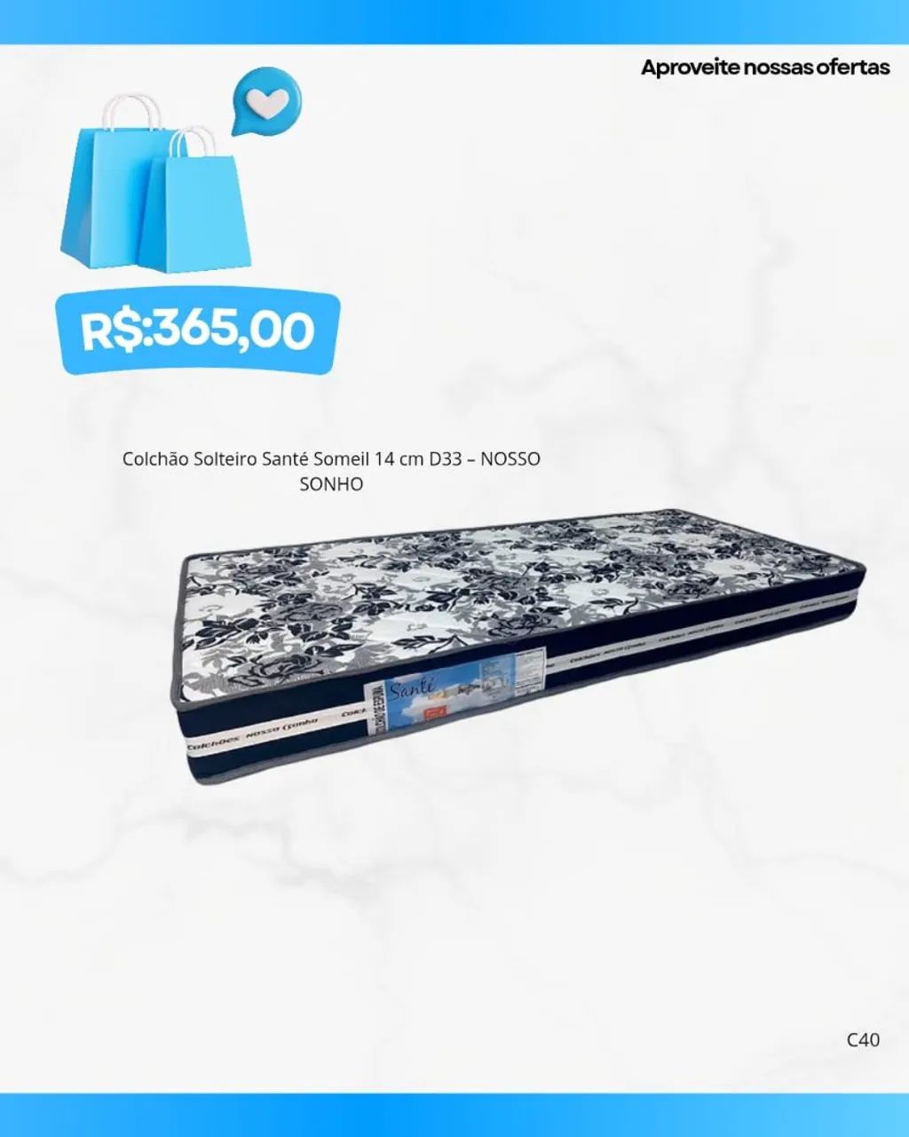 Colchão solteiro 100% espumas d33 / pague na entrega 