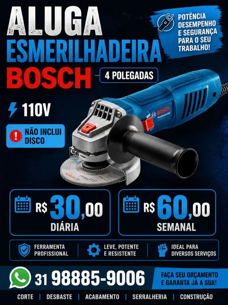 Aluguel Esmerilhadeira 