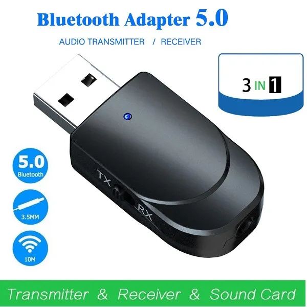 Transmissor de Áudio e Receptor Bluetooth 5.0