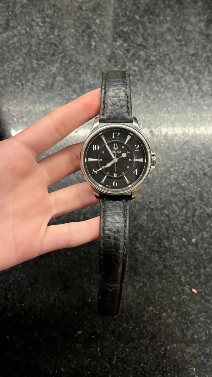 Relógio Bulova Quartzo pulseira em Couro - Foto 2