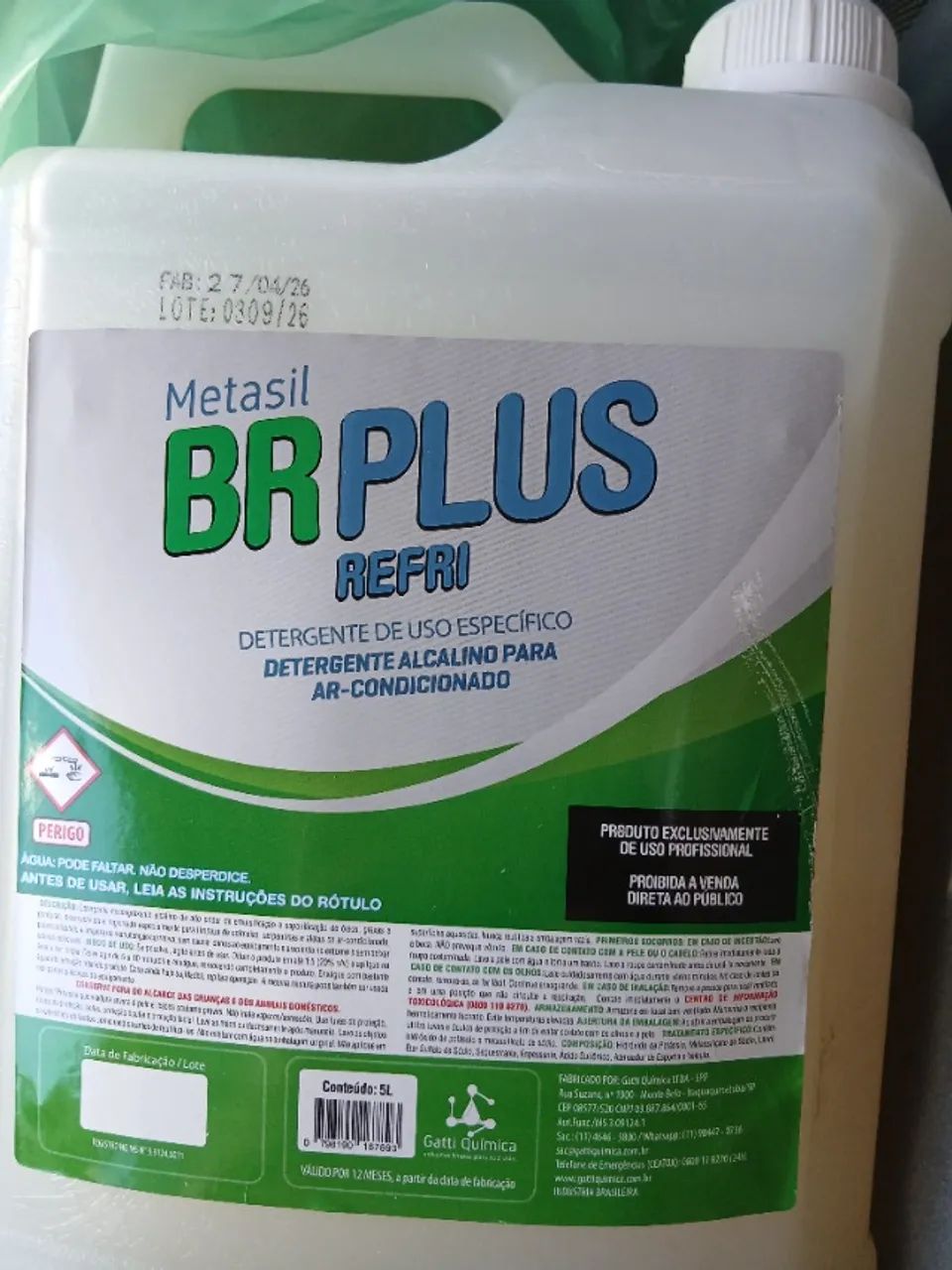 Detergente de limpeza de ar condicionado  5 litros - Foto 3