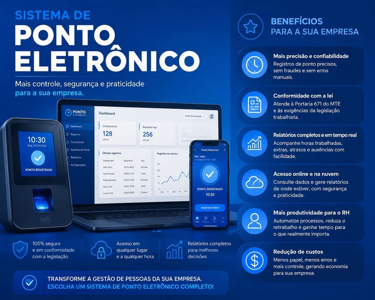 Sistema Ponto Eletrônico  - Foto 2