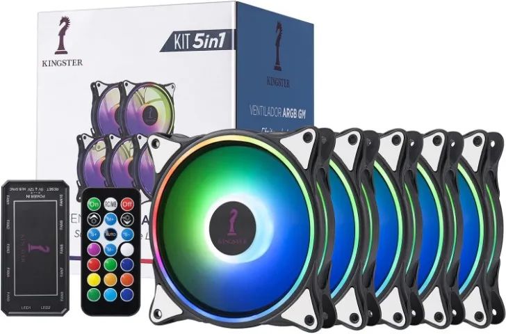 kit fan RGB Kingster 120mm + Controladora - Foto 2