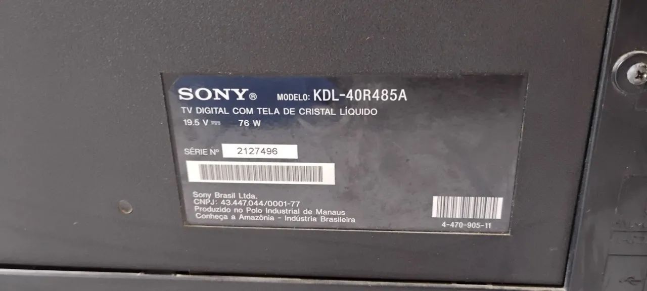TV Sony Bravia 40 polegadas para retirada de peças - Foto 2