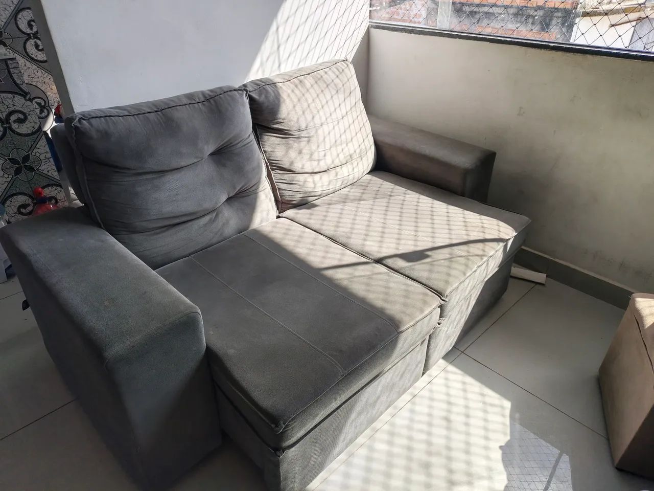 Sofá 2 Lugares Retrátil Reclinável Suede.  - Foto 3