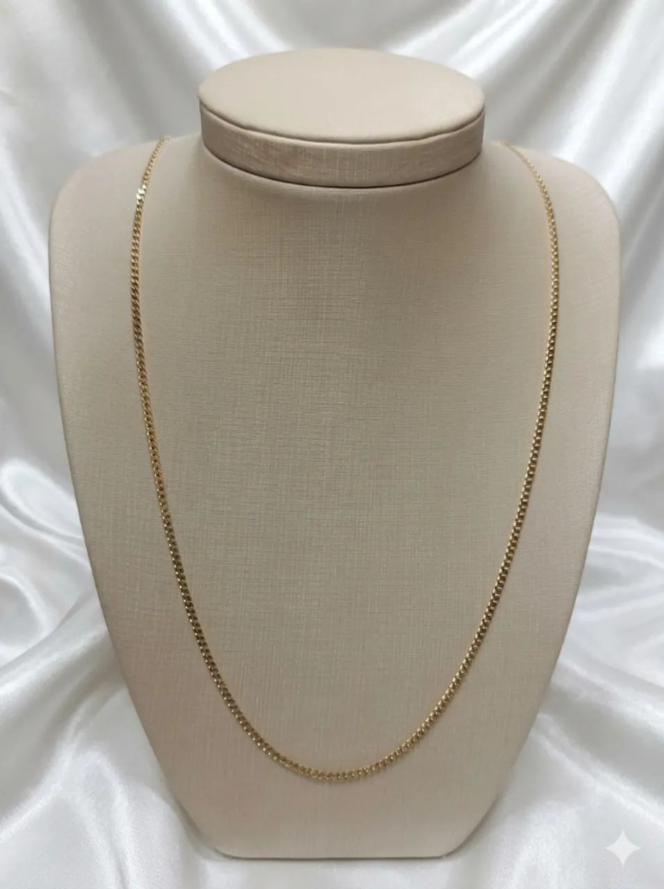 Corrente De Ouro 18k Grumet Maciça - 70cm / 8,6g 