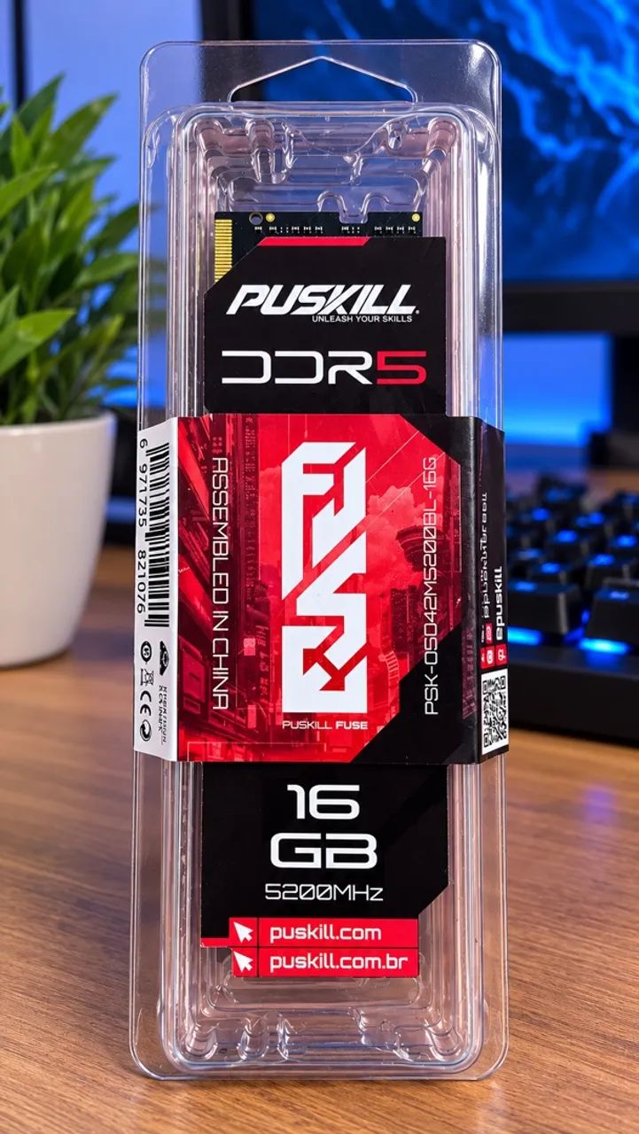 Memória ram 16gb DDR5 Puskill Note