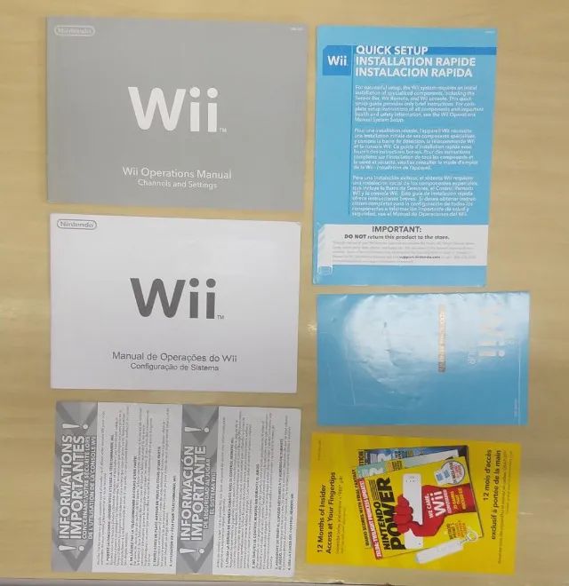 Manual De Nintendo Wii E Folhetos Veja Fotos - Foto 4