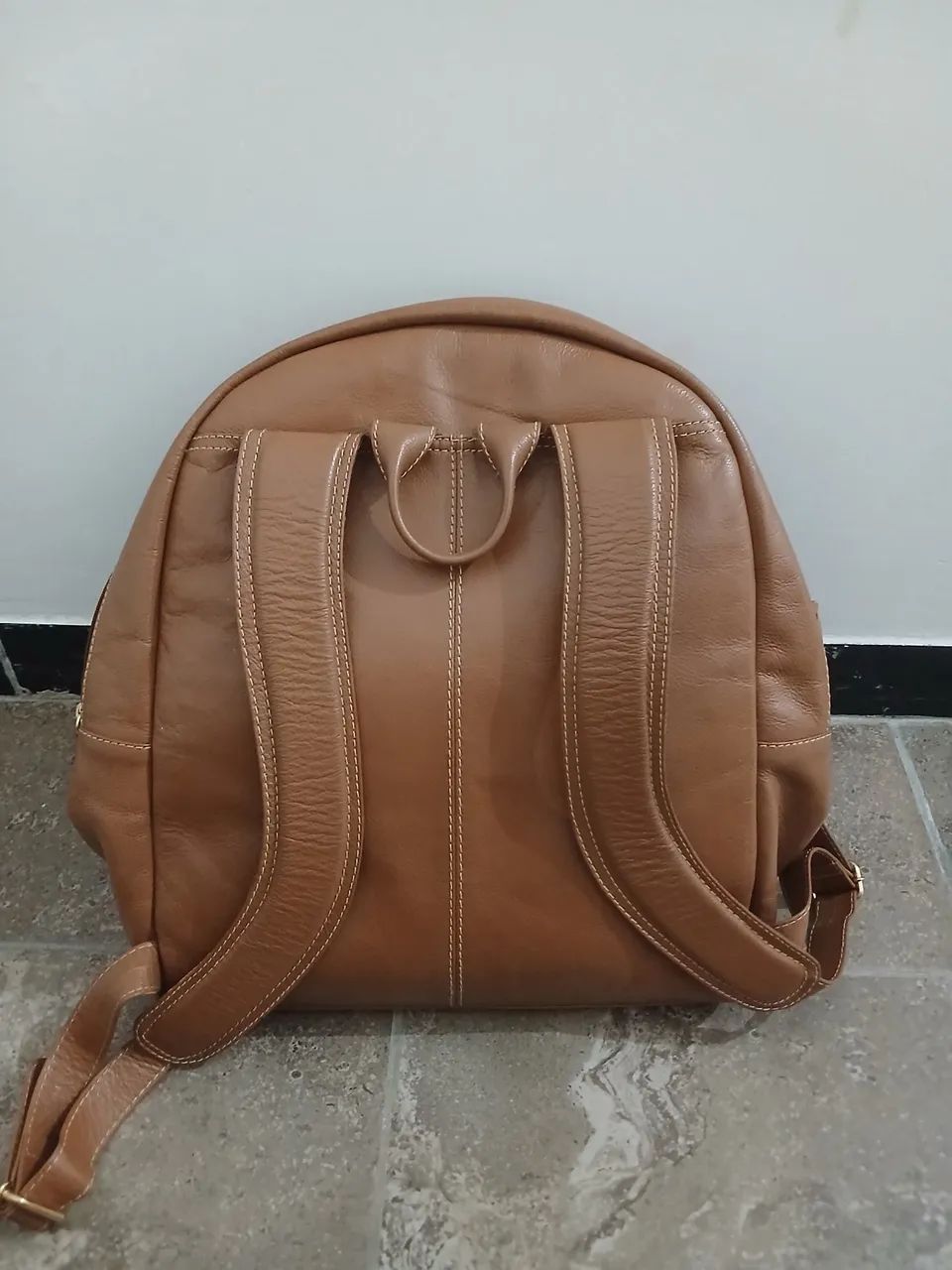 Bolsa de couro caramelo - Foto 2