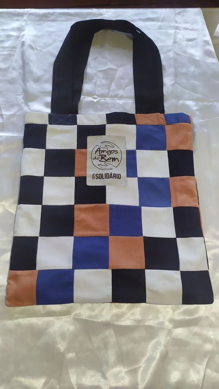 Bolsa em tecido de retalhos  - Foto 3