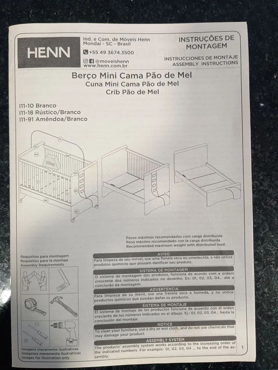 Cama infantil - Vira berço (c/ colchão) - Foto 4