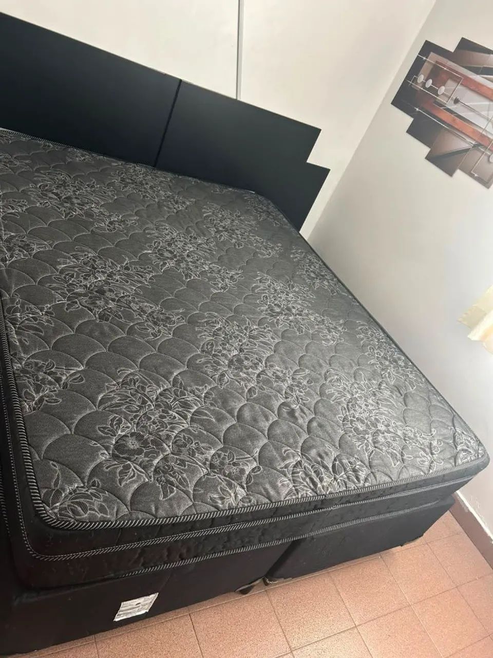 Cama quen e cabeceira semi novas  - Foto 5