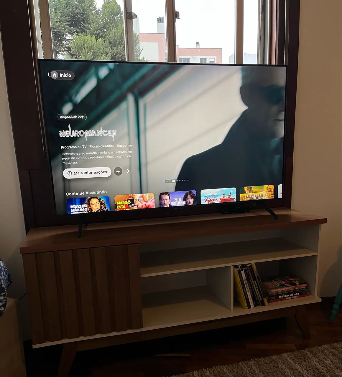 Tv smart Samsung 50 polegadas Cristal UHD 4k+rack