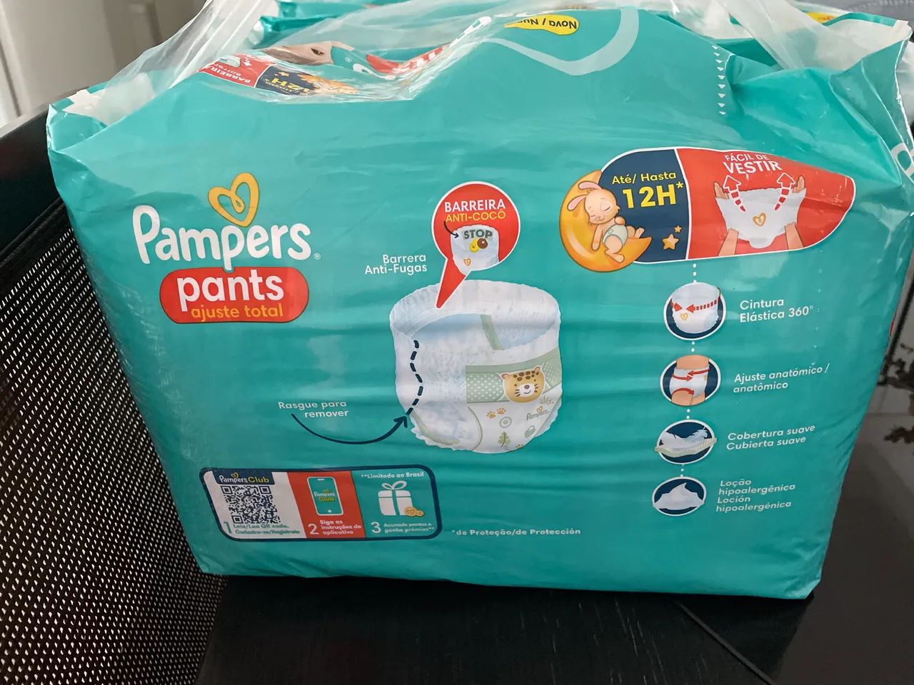 Fraldas pampers pants ajuste total M - Foto 2