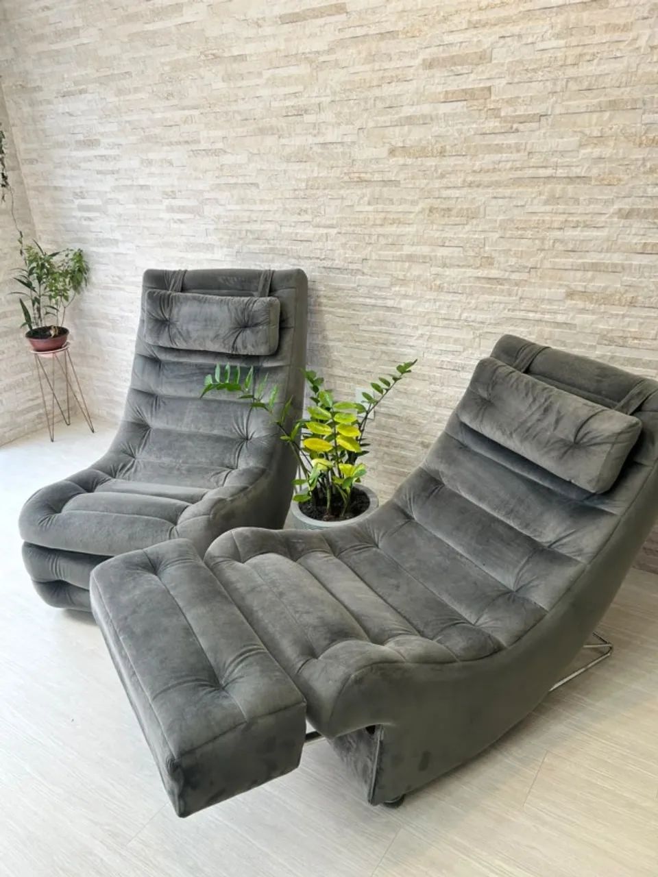 Par de poltronas que viram divã - Foto 2