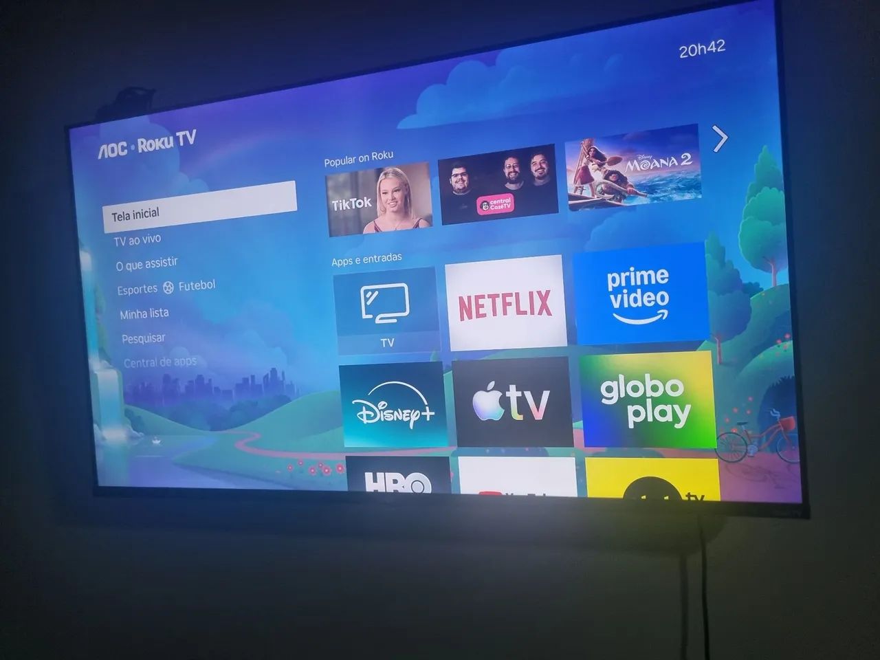 Smart TV 50 Roku UHD 4K AOC - Foto 4