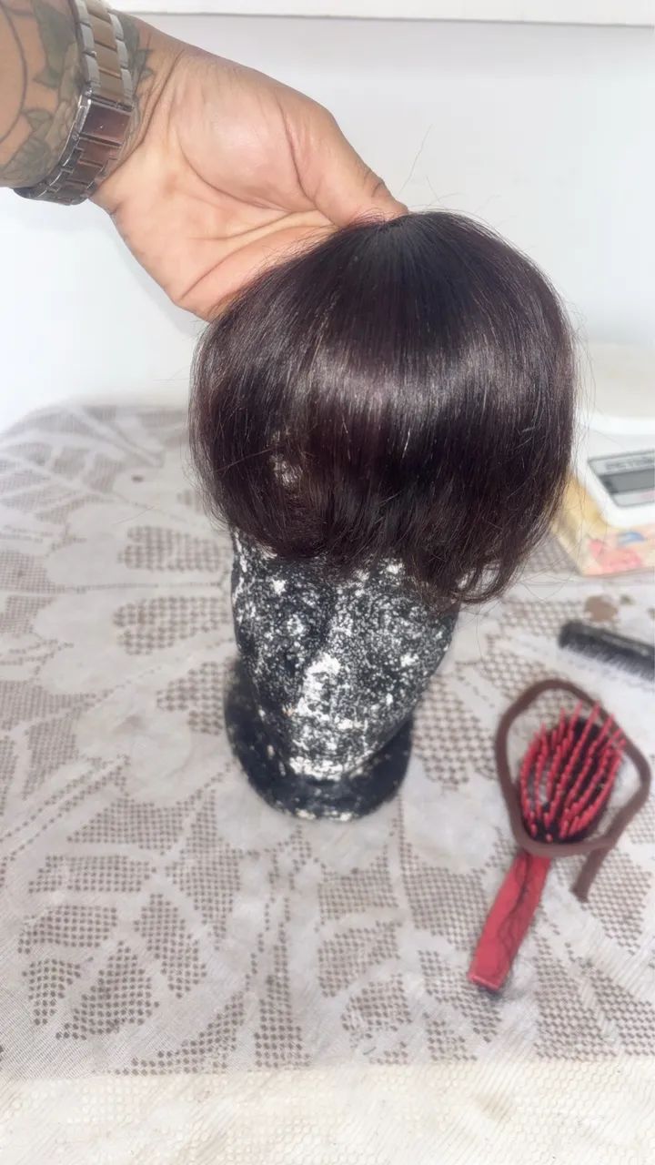 Franjas de cabelo 100% humano  - Foto 4