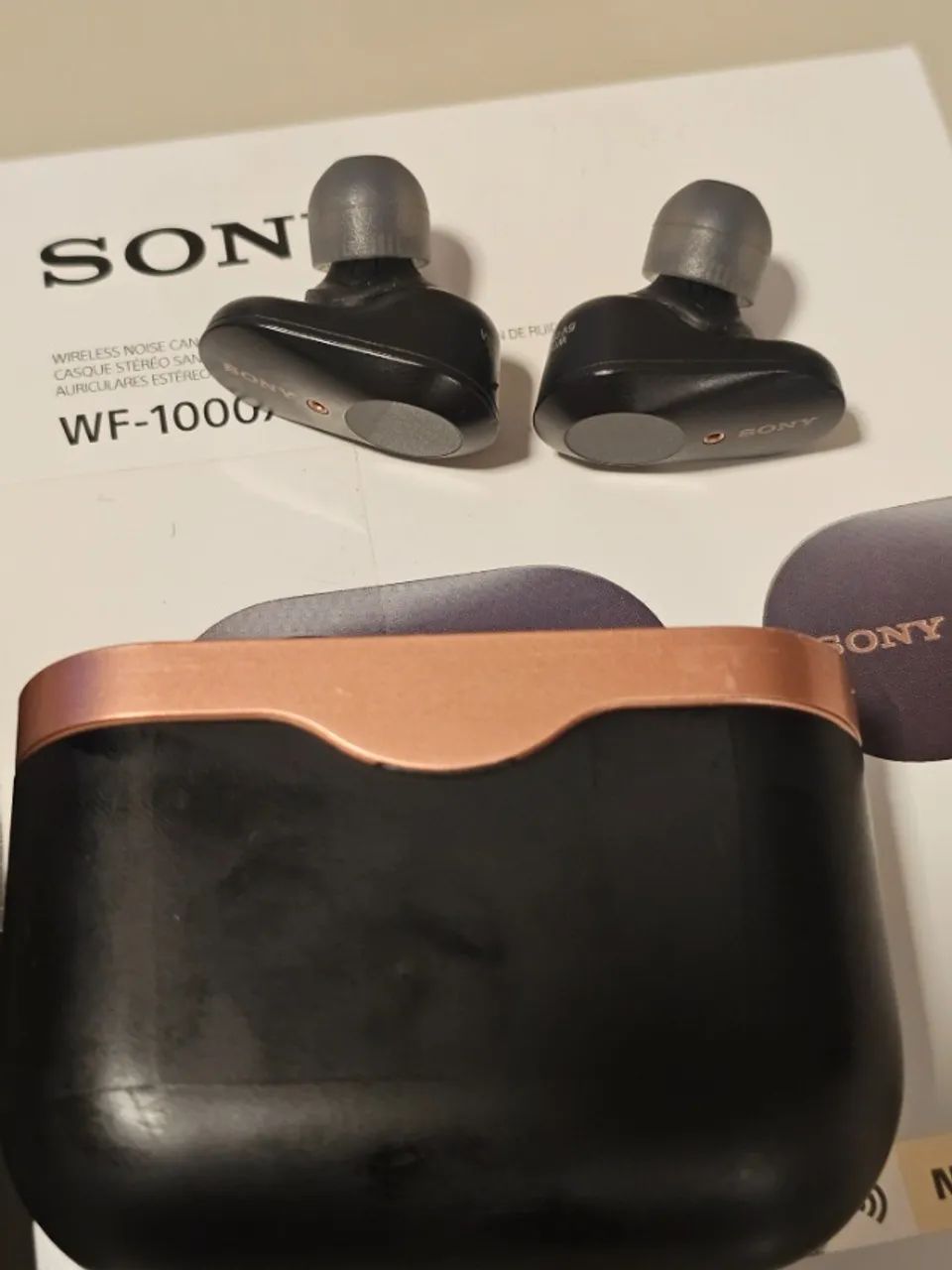 Fone Sony WF-1000XM3 Noise Cancelling - (No estado / Bateria fraca)