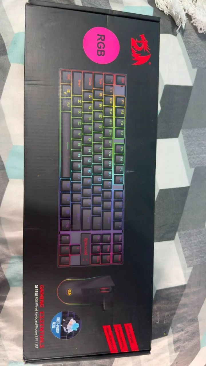 Teclado Gamer red dragon com switch bullet silencioso - Foto 2