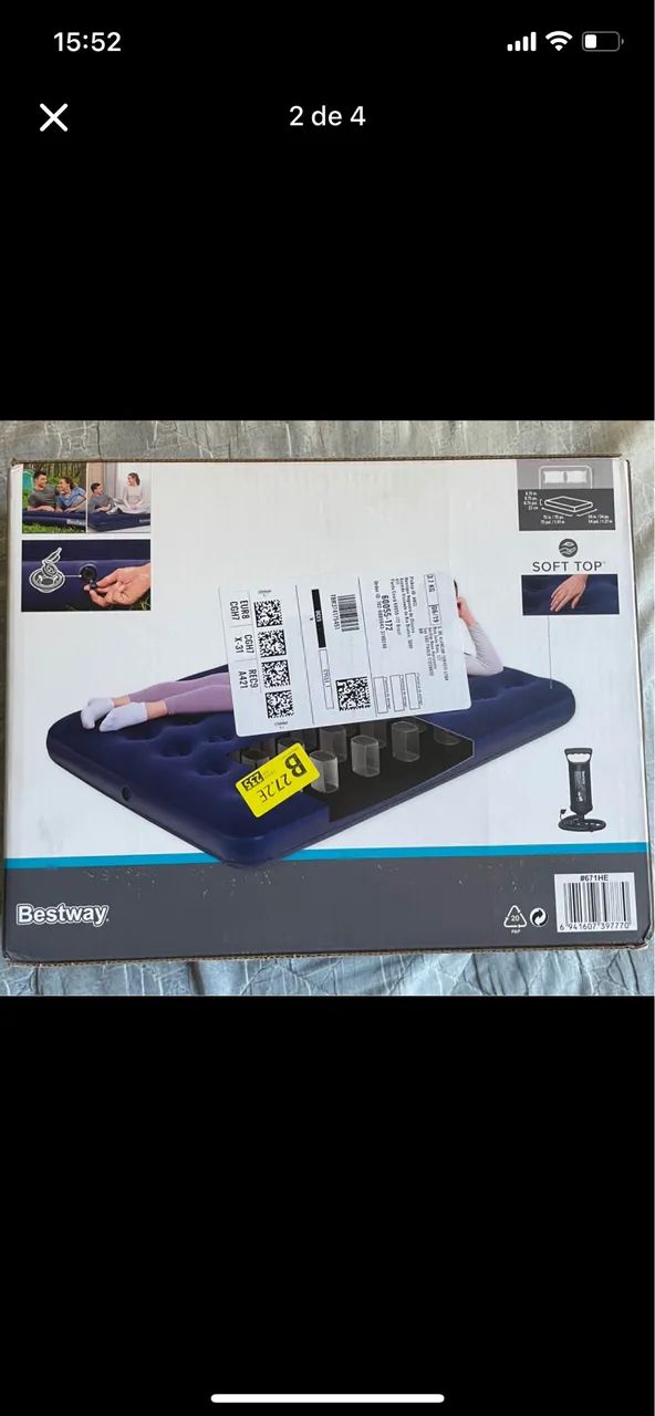 Colchão de casal Bestway- Novo e lacrado  - Foto 2